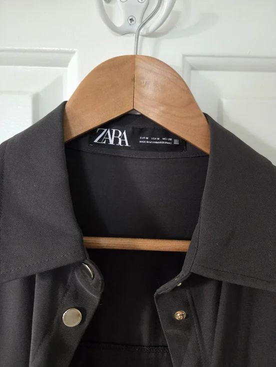 Button Down Drawstring Top/Jacket - Picture 3 of 7